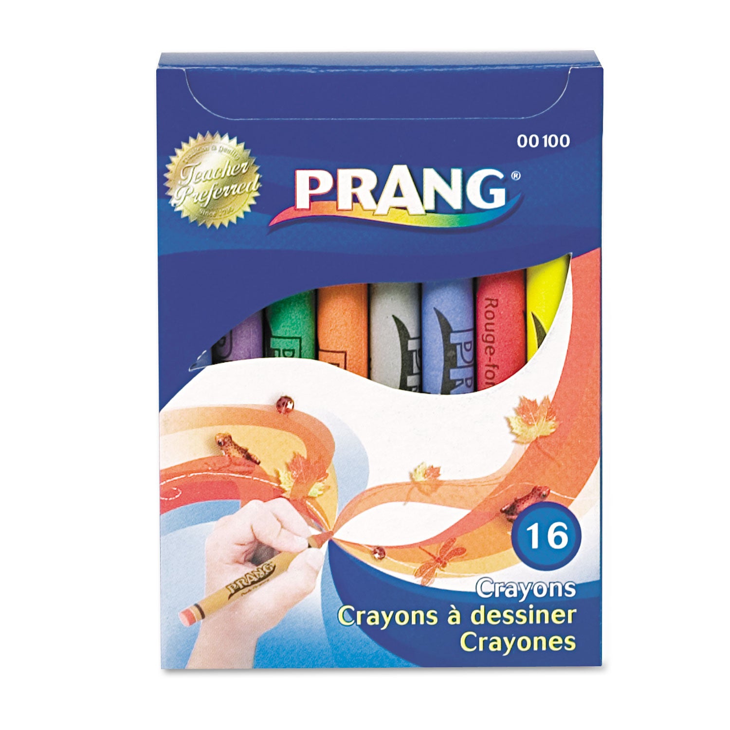 Crayons Made with Soy, 16 Colors/Box - 