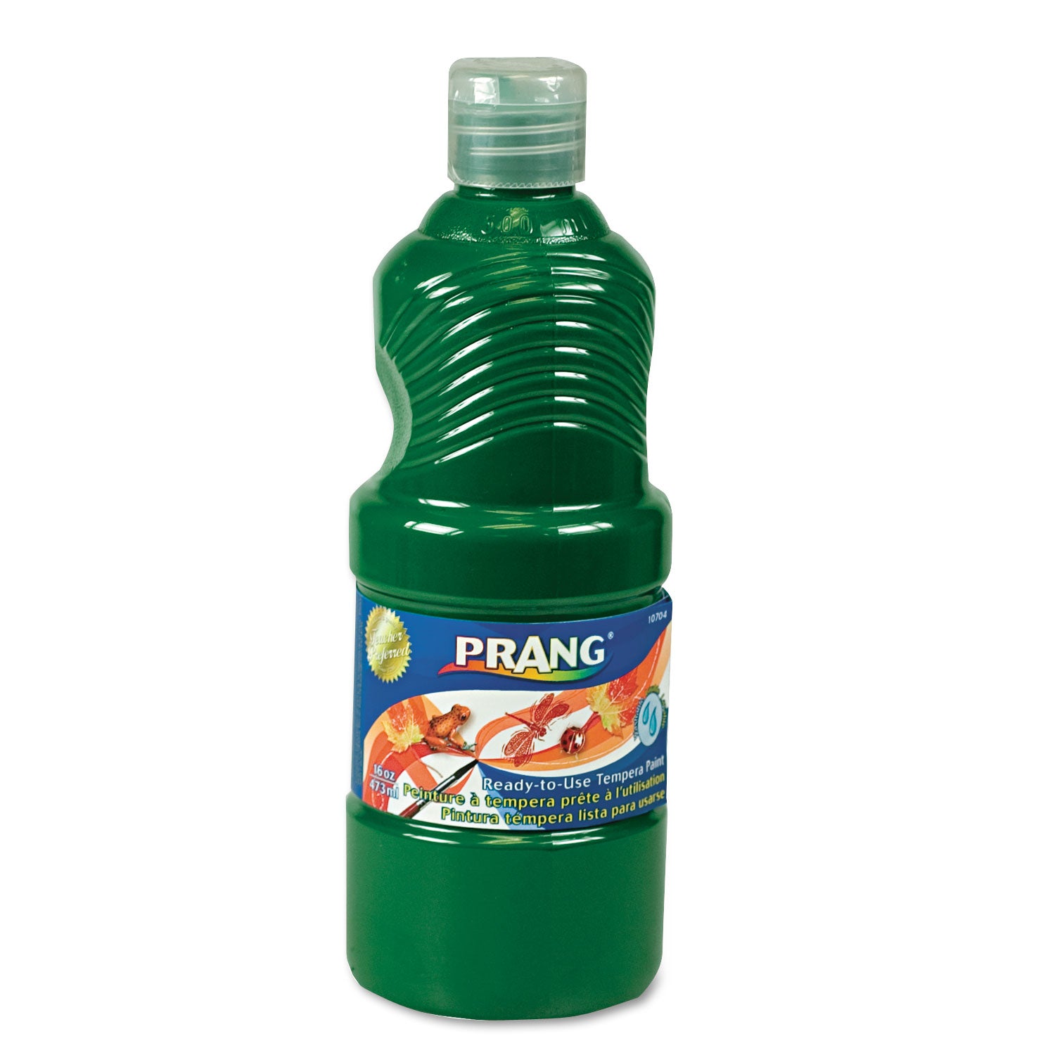 Washable Paint, Green, 16 oz Dispenser-Cap Bottle - 