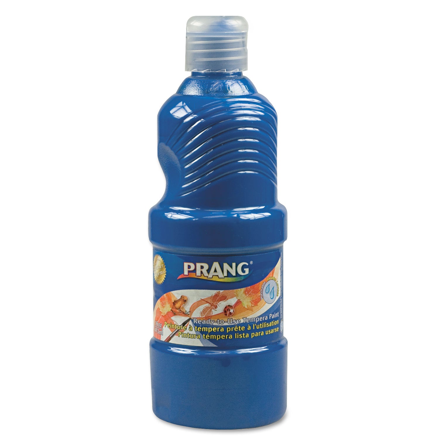 Washable Paint, Blue, 16 oz Dispenser-Cap Bottle - 