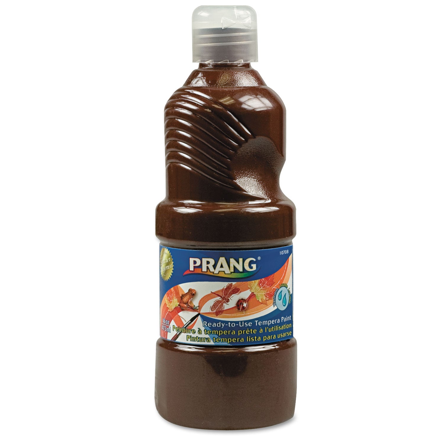 washable-paint-brown-16-oz-dispenser-cap-bottle_dix10708 - 1
