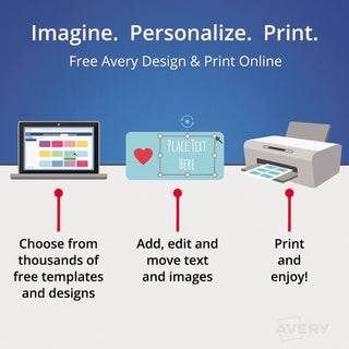Name Badge Insert Refills, Horizontal/Vertical, 3 x 4, White, 300/Box