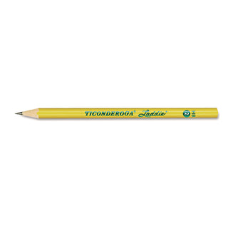 Ticonderoga Laddie Woodcase Pencil, HB (#2), Black Lead, Yellow Barrel, Dozen