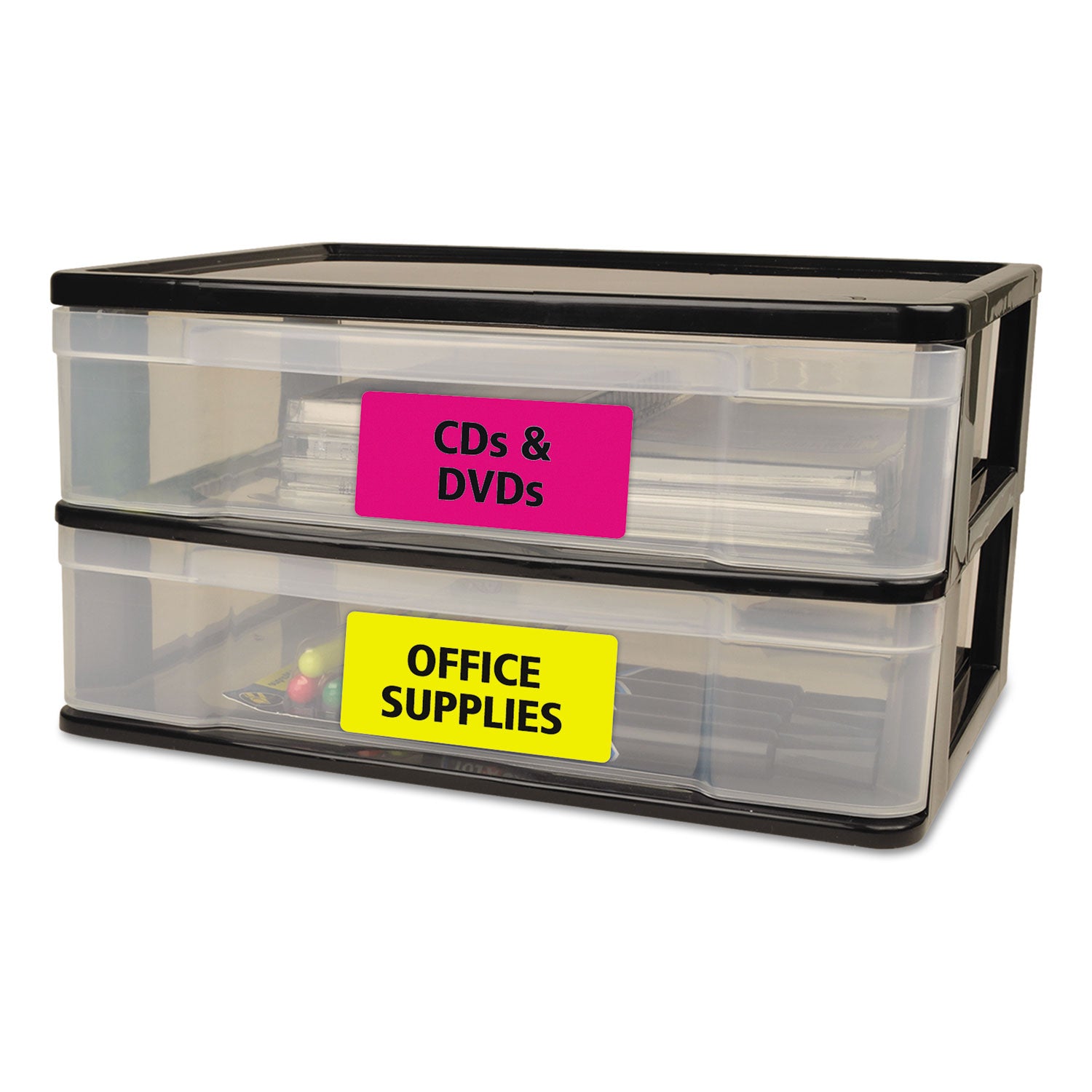 High-Vis Removable Laser/Inkjet ID Labels, 2 x 4, Asst. Neon, 120/Pack