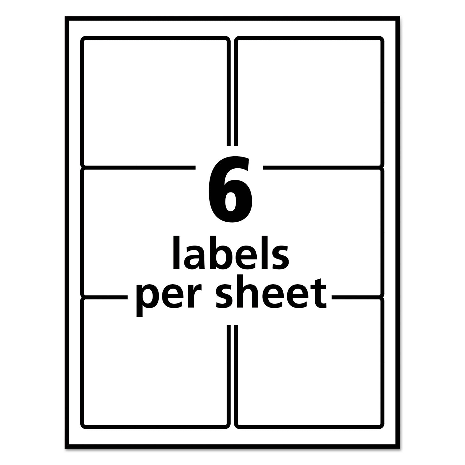 Repositionable Shipping Labels w/SureFeed, Inkjet, 3.33 x 4, White, 150/Box - 