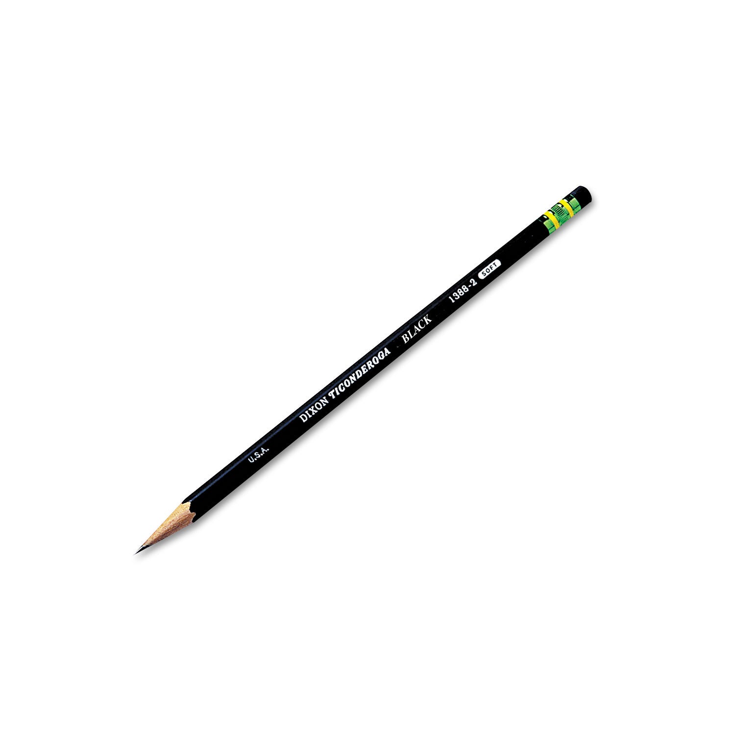 Pencils, HB (#2), Black Lead, Black Barrel, Dozen