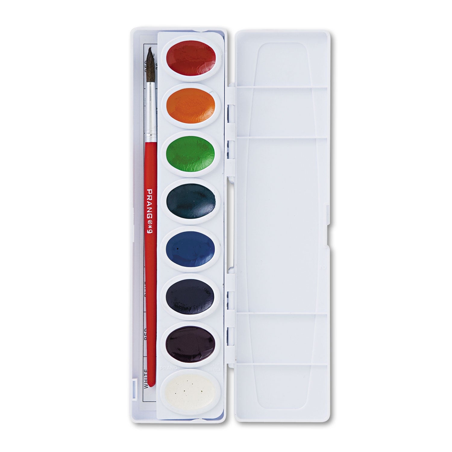 Professional Watercolors, 16 Assorted Colors, Oval Pan Palette Tray - 