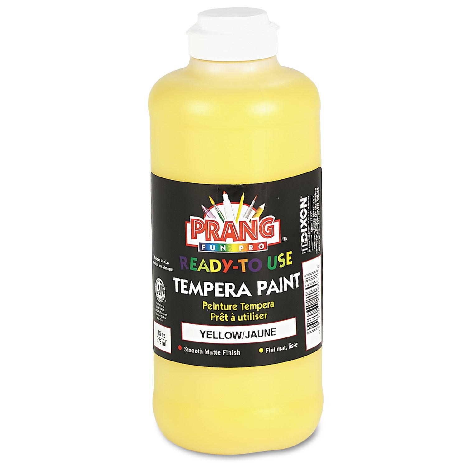 Ready-to-Use Tempera Paint, Yellow, 16 oz Dispenser-Cap Bottle - 