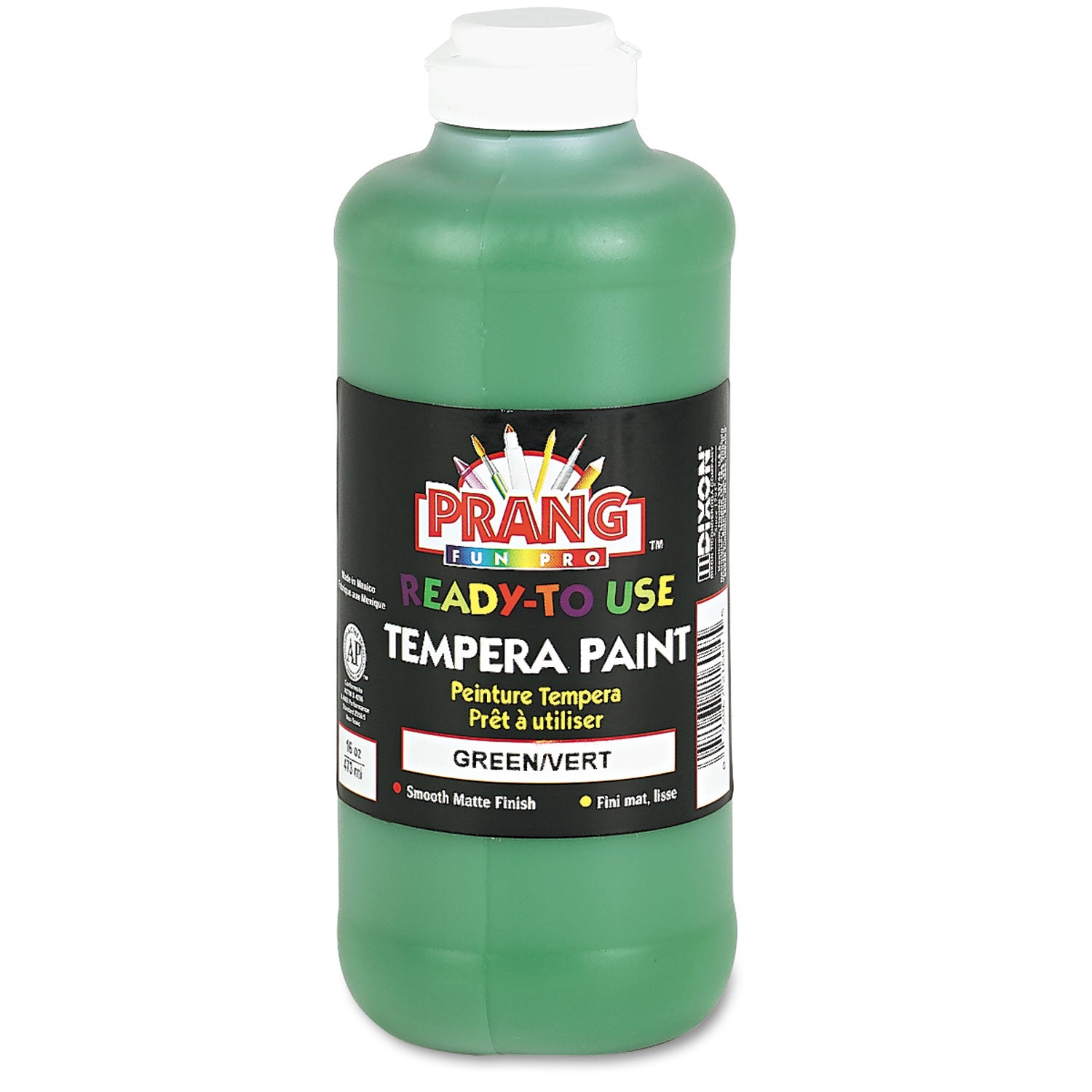 Ready-to-Use Tempera Paint, Green, 16 oz Dispenser-Cap Bottle - 