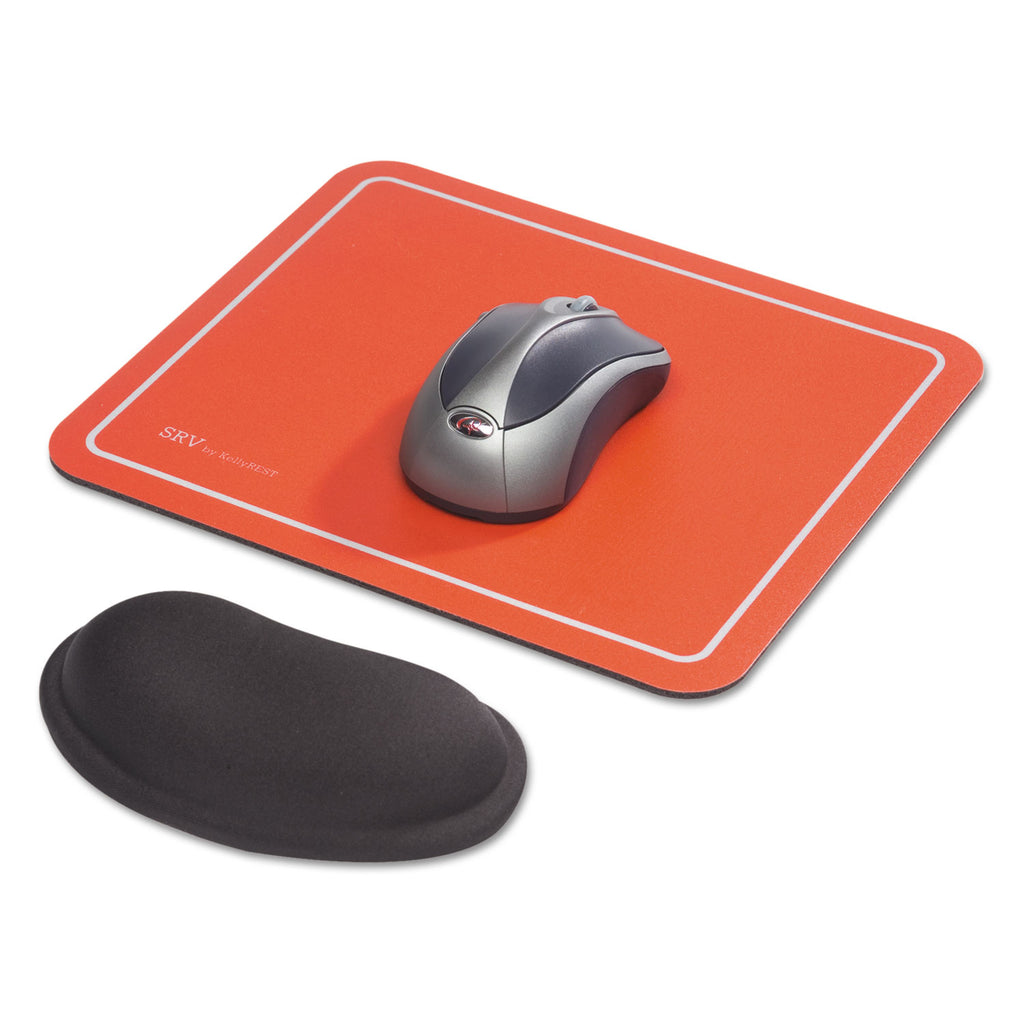 Kelly Computer Supply - SRV Optical Mouse Pad, Nonskid Base, 9 x 7-3/4, Red, Sold as 1 EA
