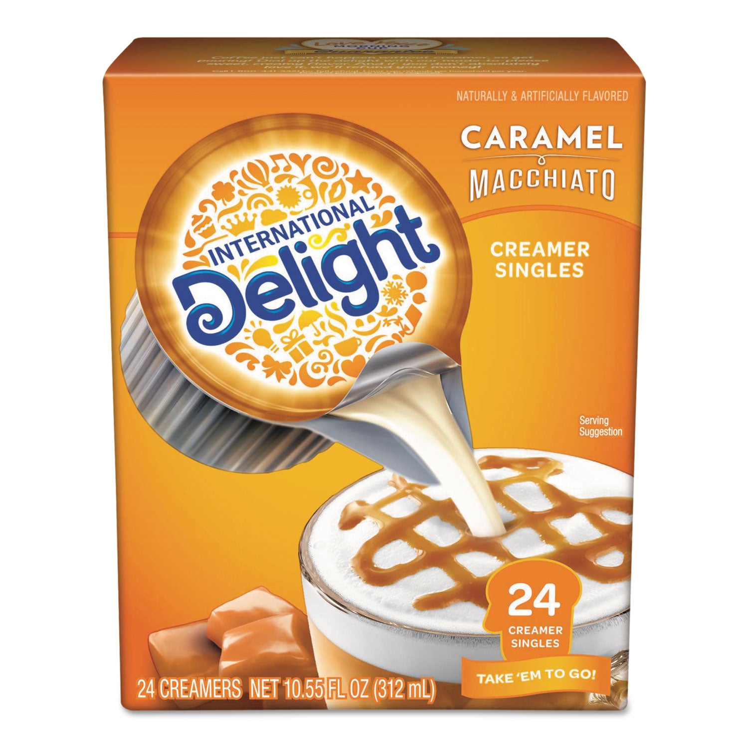 flavored-liquid-non-dairy-coffee-creamer-caramel-macchiato-mini-cups-24-box_itd101766 - 1