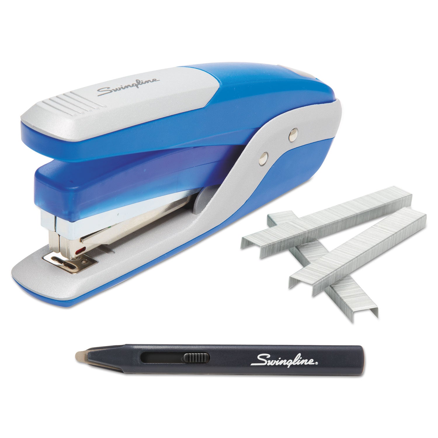 quick-touch-stapler-value-pack-28-sheet-capacity-blue-silver_swi64584 - 1