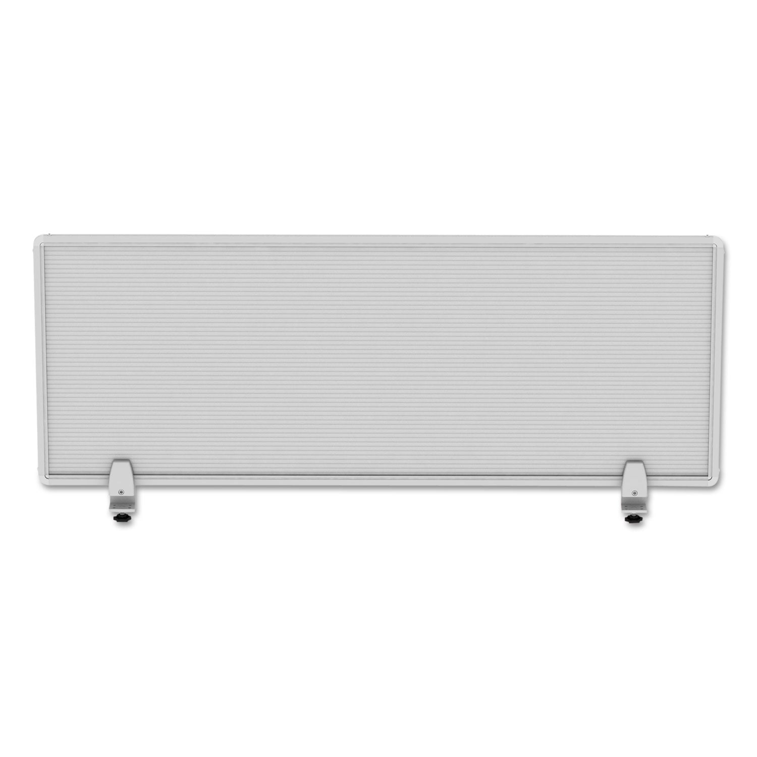 Polycarbonate Privacy Panel, 47w x 0.5d x 18h, Silver/Clear