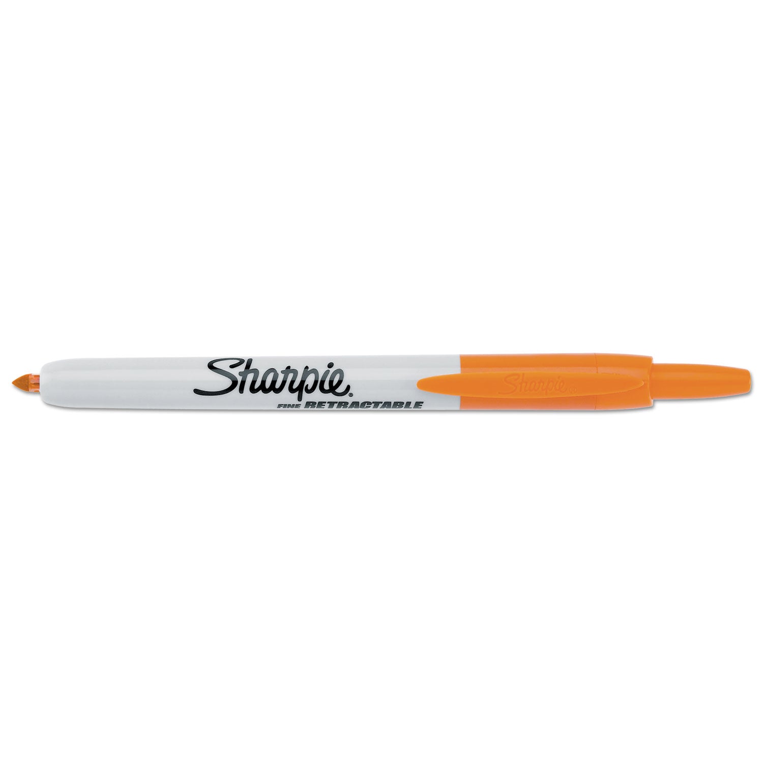 Retractable Permanent Marker, Fine Bullet Tip, Assorted Colors, 8/Set