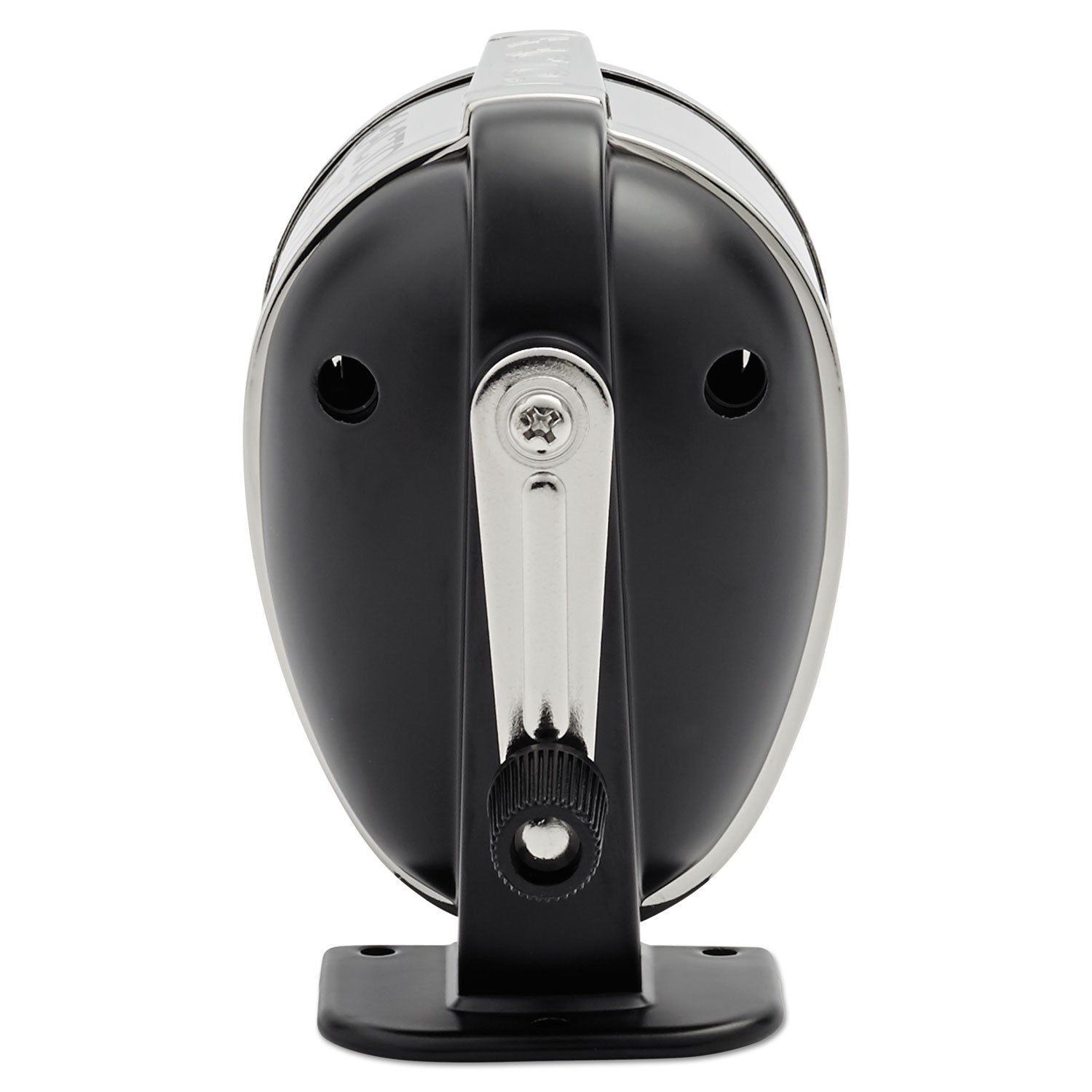 KS Manual Classroom Pencil Sharpener, Table/Wall-Mount Design, Manually-Powered, 2.75 x 4.75 x 4.25, Black/Nickel