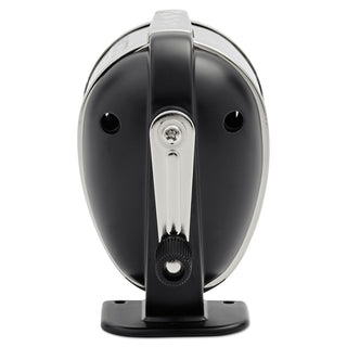 KS Manual Classroom Pencil Sharpener, Table/Wall-Mount Design, Manually-Powered, 2.75 x 4.75 x 4.25, Black/Nickel