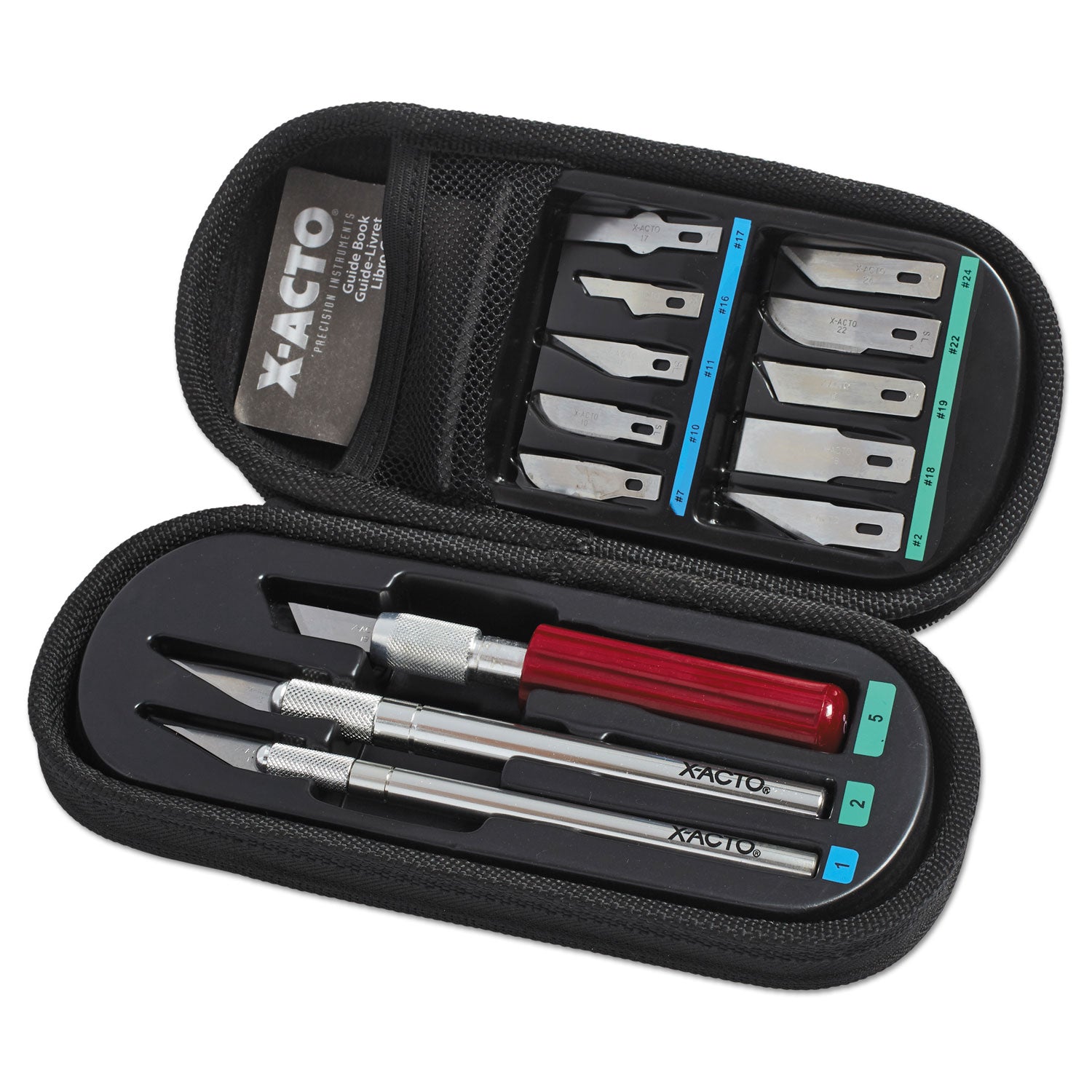 Knife Set, 3 Knives, 10 Blades, Carrying Case - 