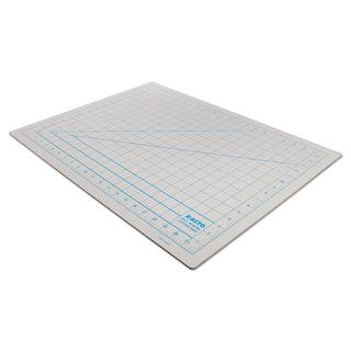 Self-Healing Cutting Mat, Nonslip Bottom, 1" Grid, 18 x 24, Gray - 