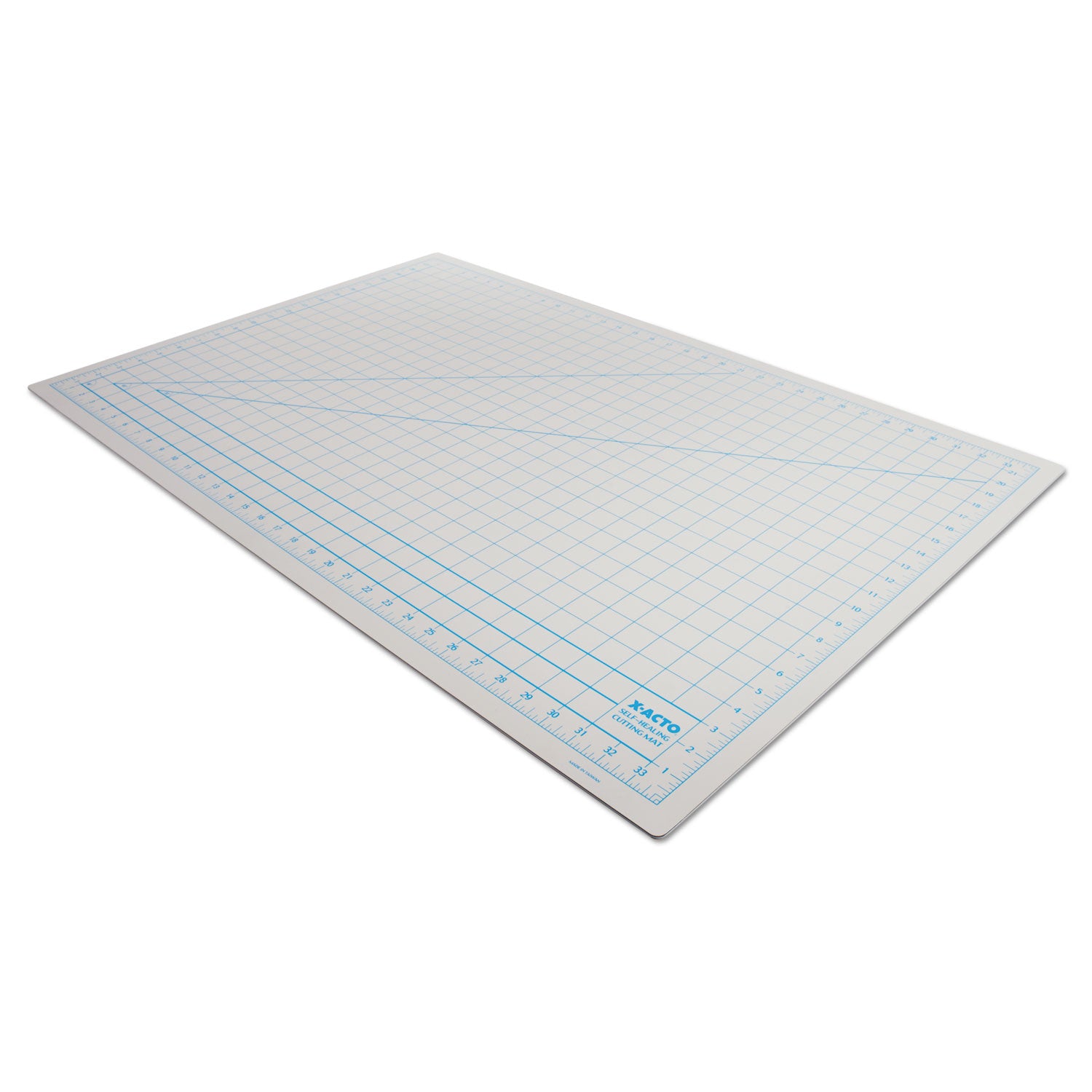 Self-Healing Cutting Mat, Nonslip Bottom, 1" Grid, 24 x 36, Gray - 