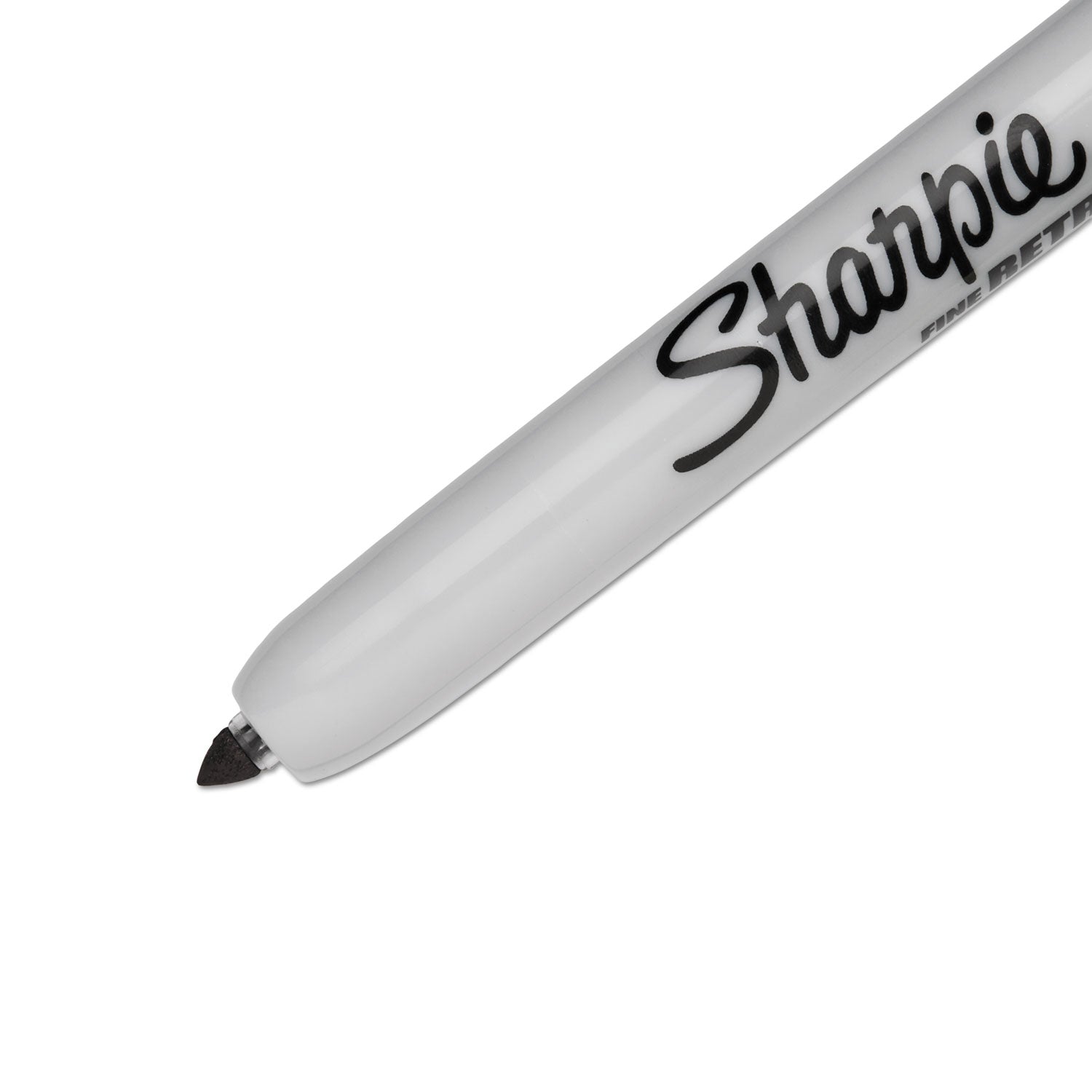 Retractable Permanent Marker, Fine Bullet Tip, Assorted Colors, 8/Set
