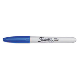 Fine Tip Permanent Marker Value Pack, Fine Bullet Tip, Blue, 36/Pack