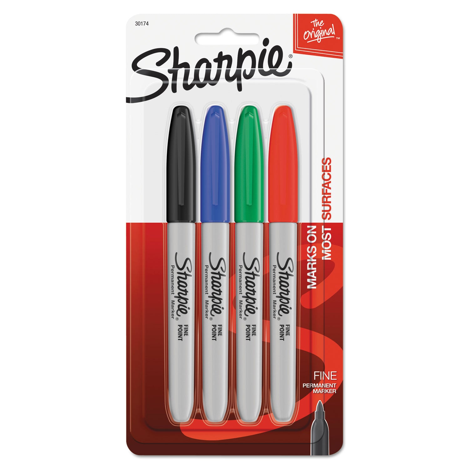 fine-tip-permanent-marker-fine-bullet-tip-assorted-colors-4-set_san30174pp - 1