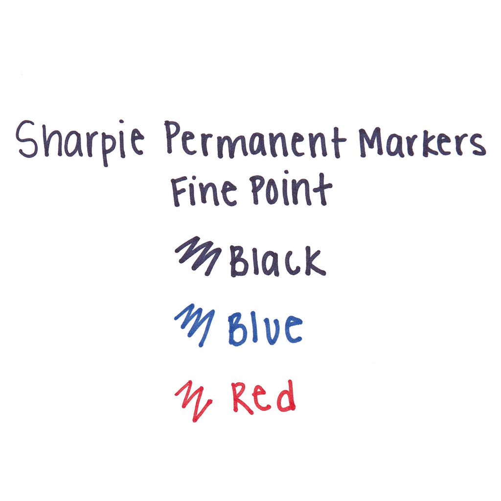 Retractable Permanent Marker, Fine Bullet Tip, Blue - 