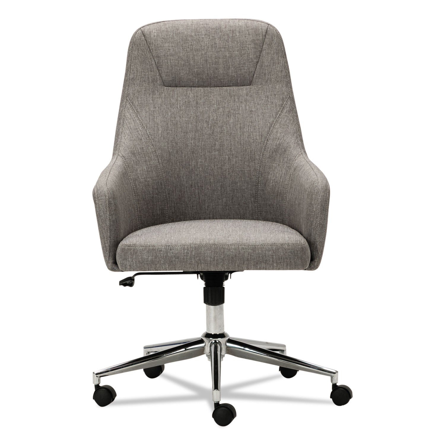 alera-captain-series-high-back-chair-supports-up-to-275-lb-171-to-201-seat-height-gray-tweed-seat-back-chrome-base_alecs4151 - 2