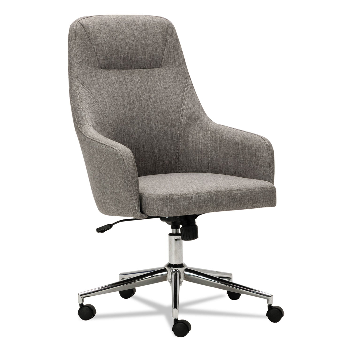 alera-captain-series-high-back-chair-supports-up-to-275-lb-171-to-201-seat-height-gray-tweed-seat-back-chrome-base_alecs4151 - 1