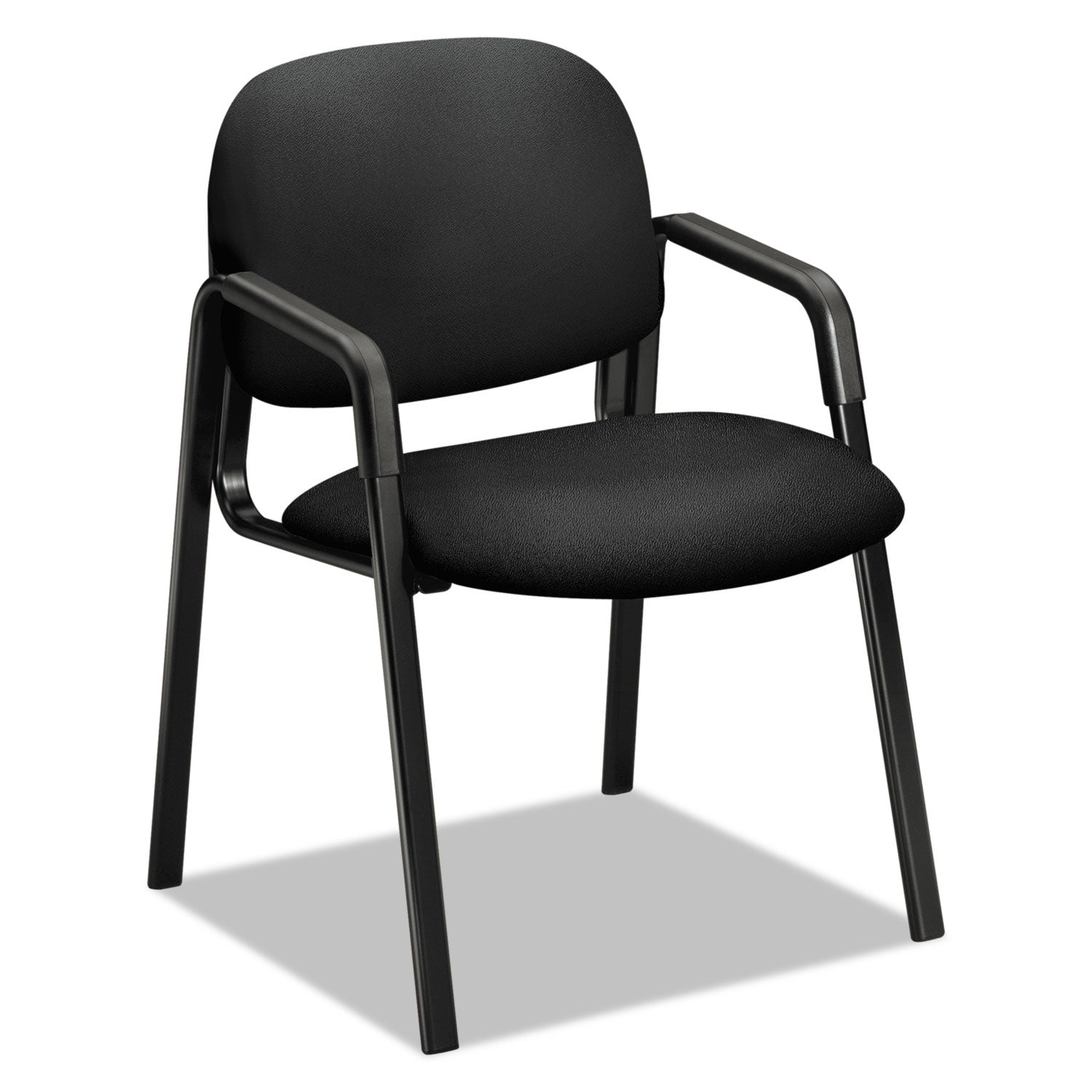 solutions-seating-4000-series-leg-base-guest-chair-fabric-upholstery-235-x-245-x-32-black-seat-back-black-base_hon4003cu10t - 1