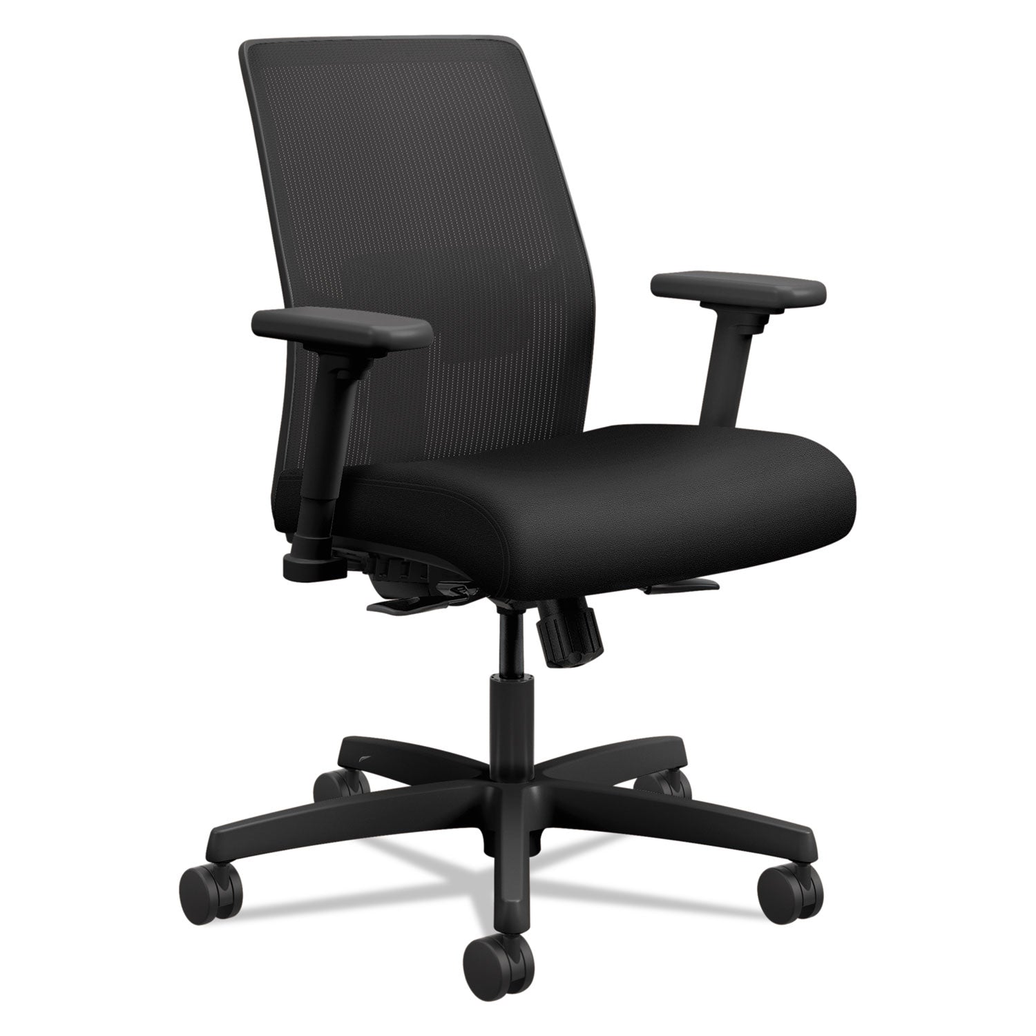 ignition-20-4-way-stretch-low-back-mesh-task-chair-supports-up-to-300-lb-1675-to-2125-seat-height-black_honitlmk1mc10b - 1
