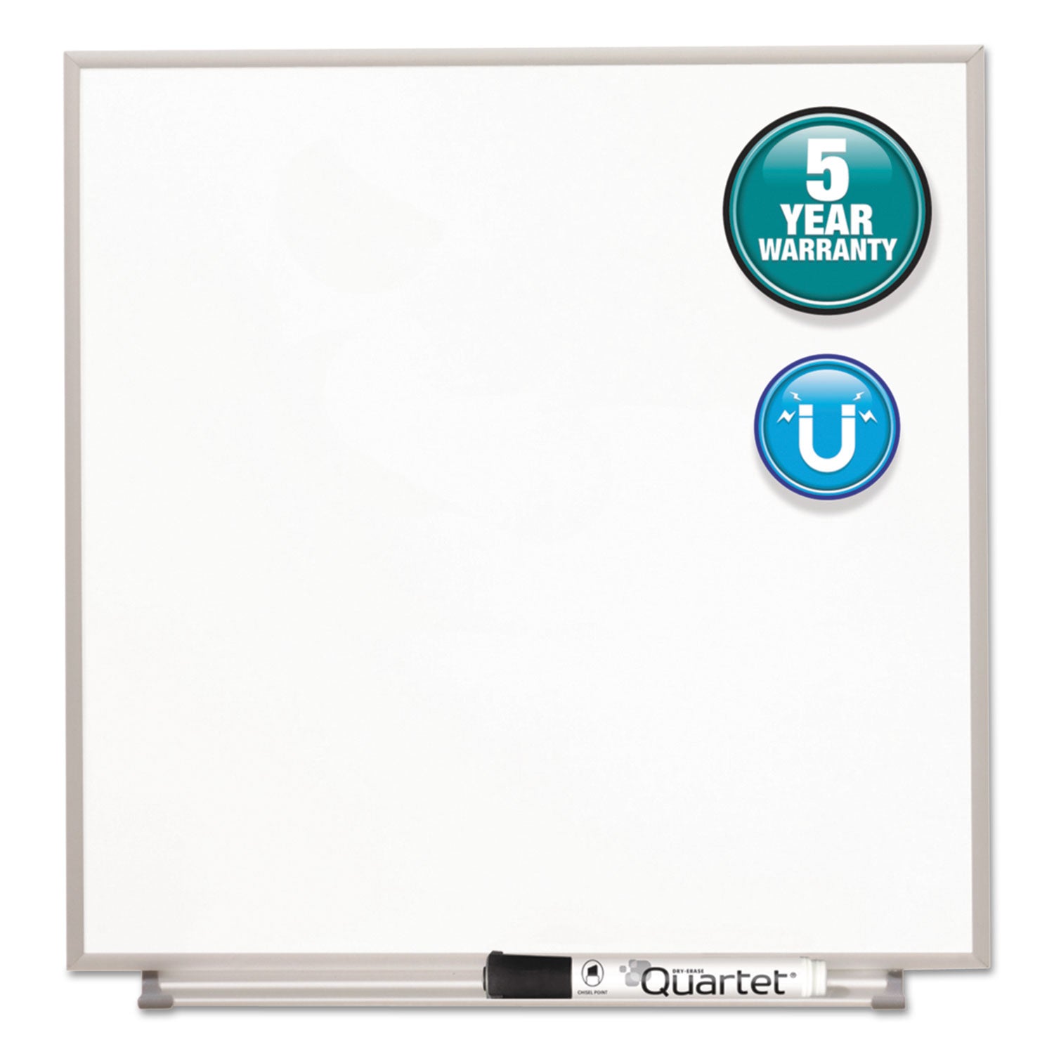Matrix Magnetic Boards, 23 x 23, White Surface, Silver Aluminum Frame - 