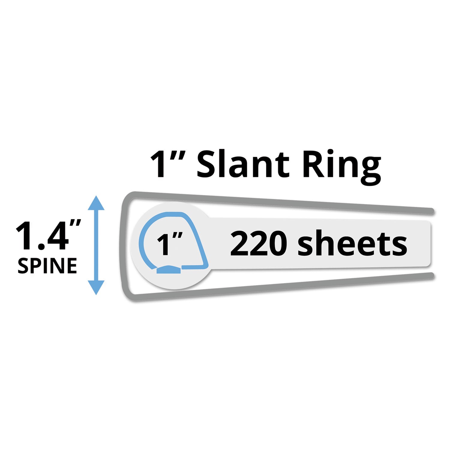 durable-view-binder-with-durahinge-and-slant-rings-3-rings-1-capacity-11-x-85-coral_ave17293 - 2