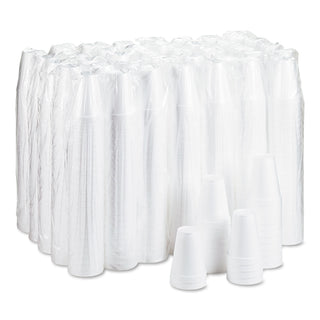 Foam Drink Cups, 12 oz, White, 25/Bag, 40 Bags/Carton