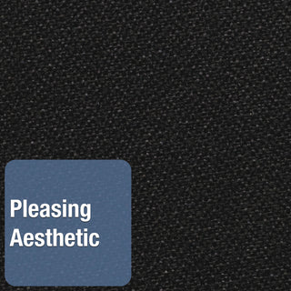 Oval Office Fabric Bulletin Board, 36 x 24, Black Surface - 