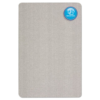 Oval Office Fabric Board, 36 x 24, Gray Surface - 