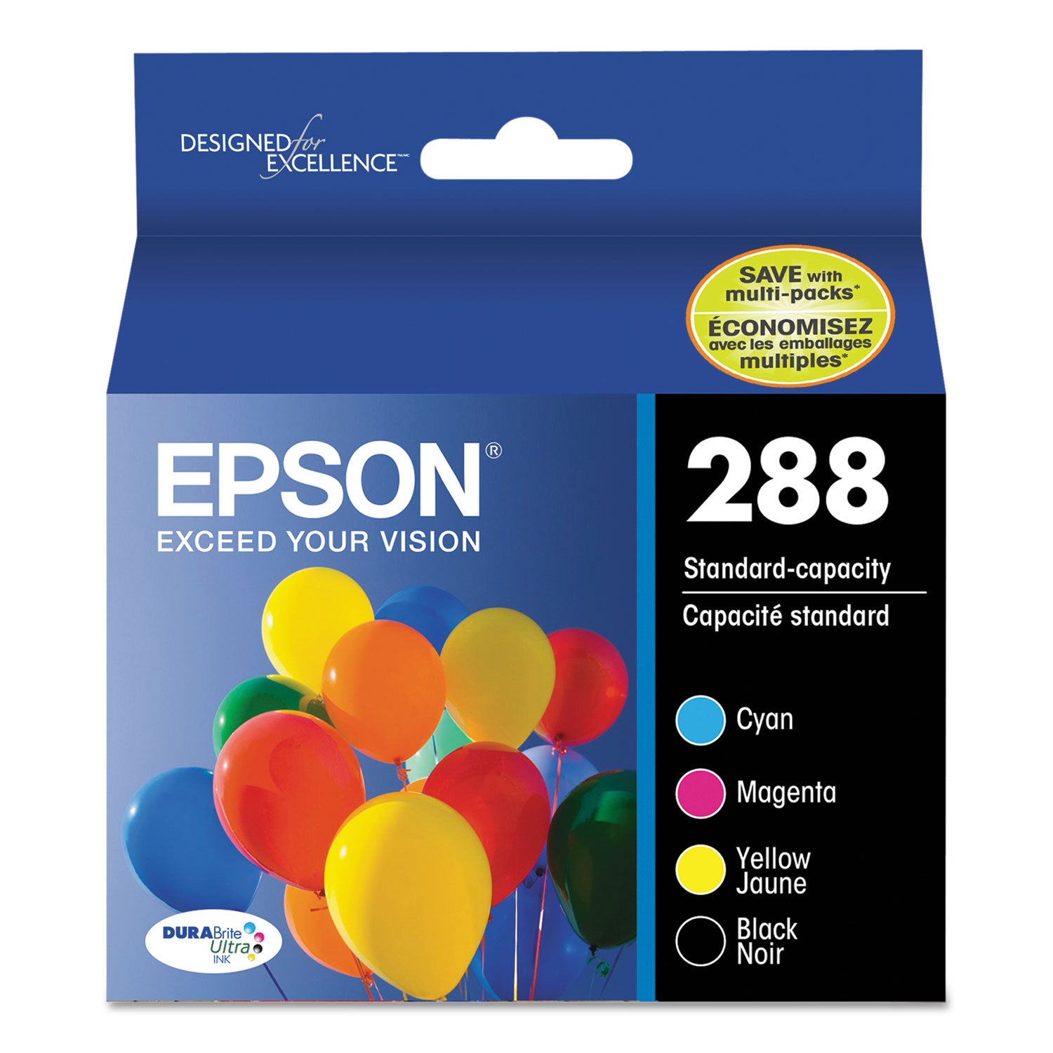 T288120-BCS DURABrite Ultra Ink, Black/Cyan/Magenta/Yellow