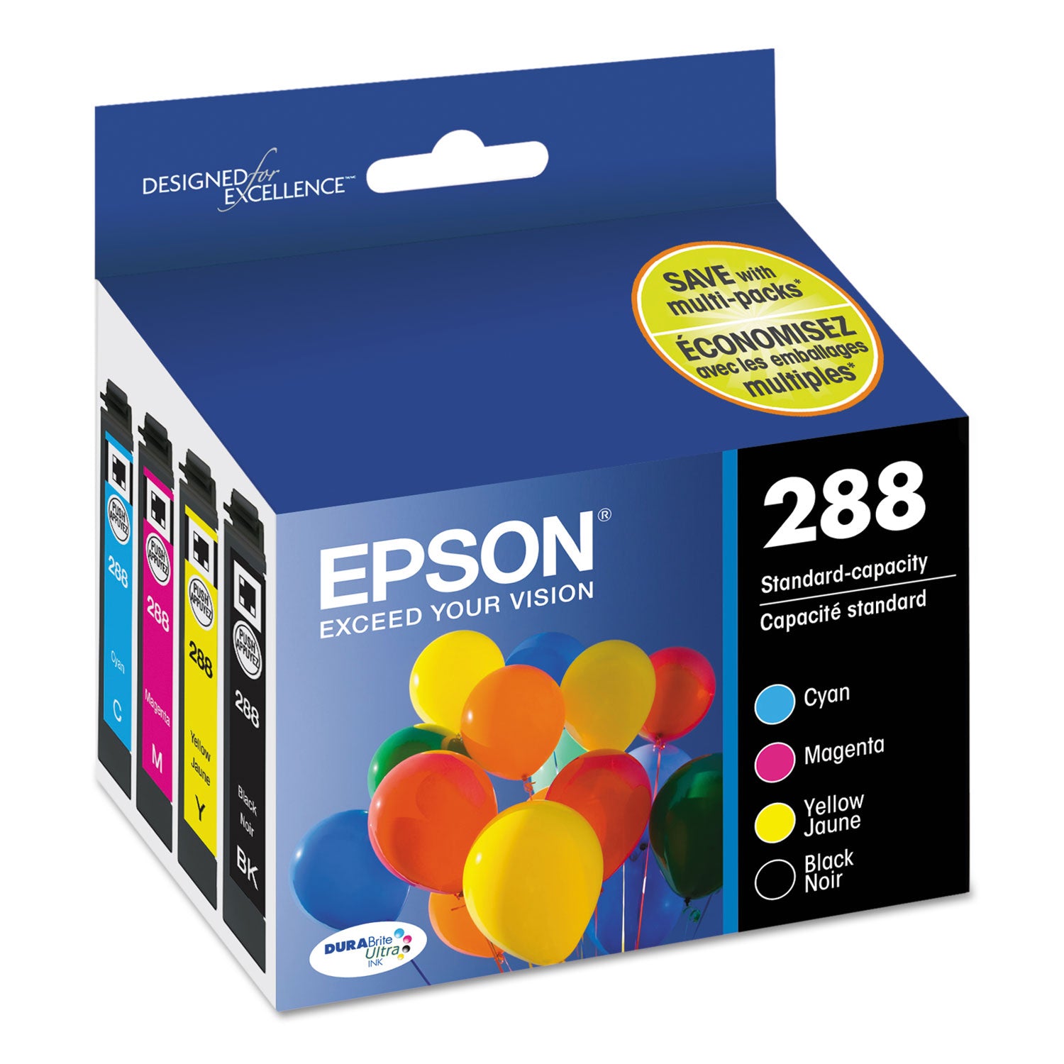 T288120-BCS DURABrite Ultra Ink, Black/Cyan/Magenta/Yellow
