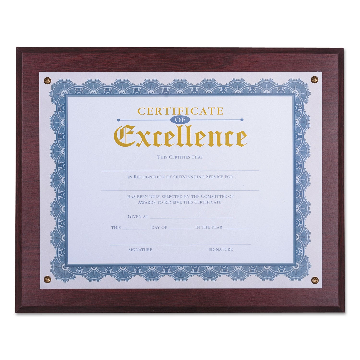 award-plaque-133-x-11-mahogany-with-mahogany-border_unv76825 - 1
