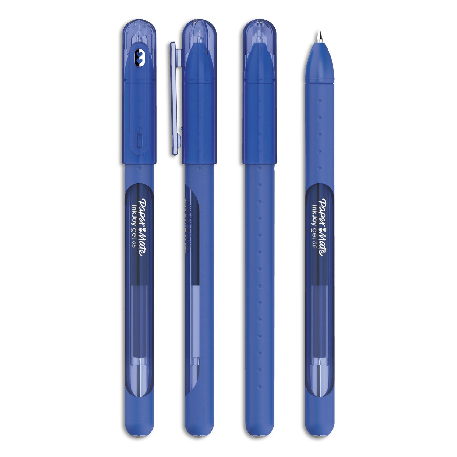 inkjoy-gel-pen-stick-medium-07-mm-blue-ink-translucent-blue-barrel-dozen_pap2023006 - 4