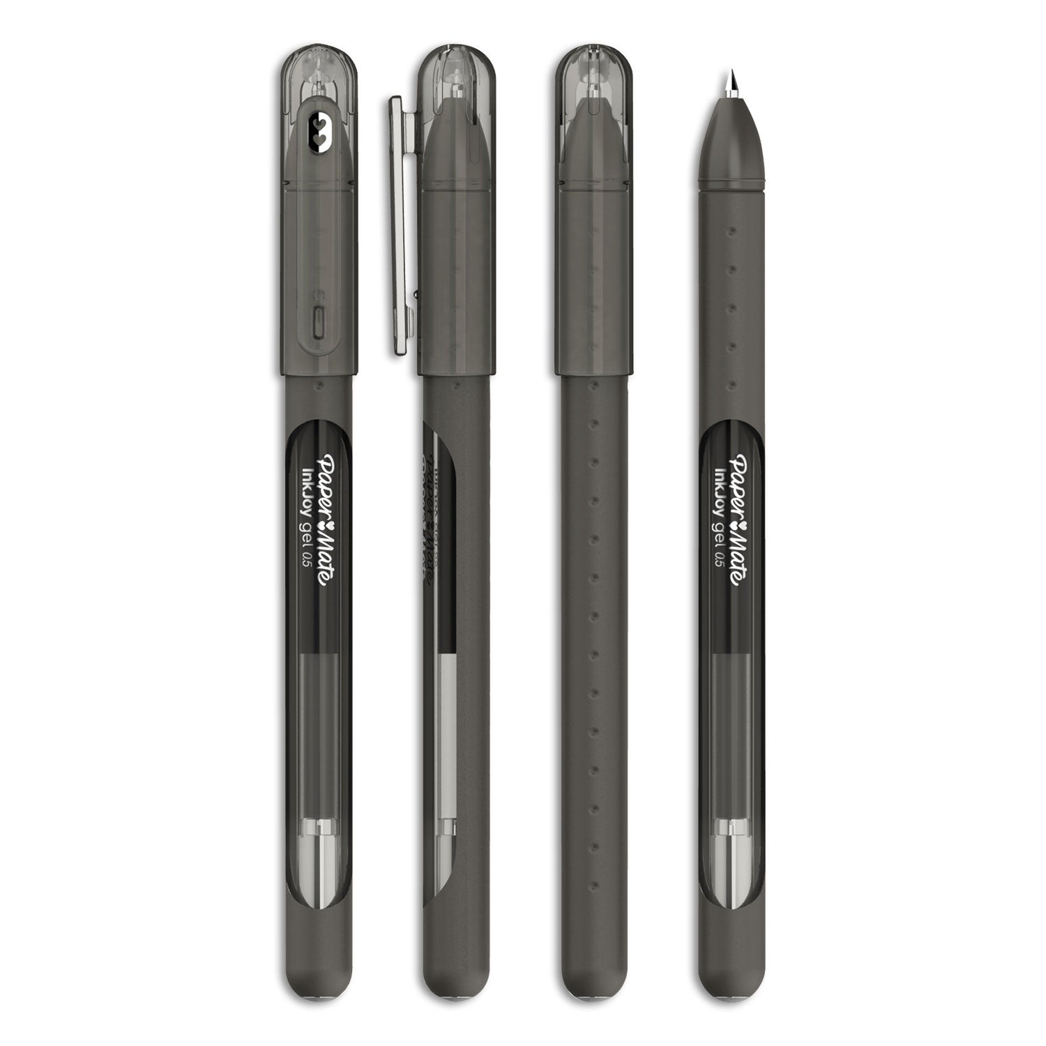 inkjoy-gel-pen-stick-medium-07-mm-black-ink-smoke-barrel-dozen_pap2022985 - 2