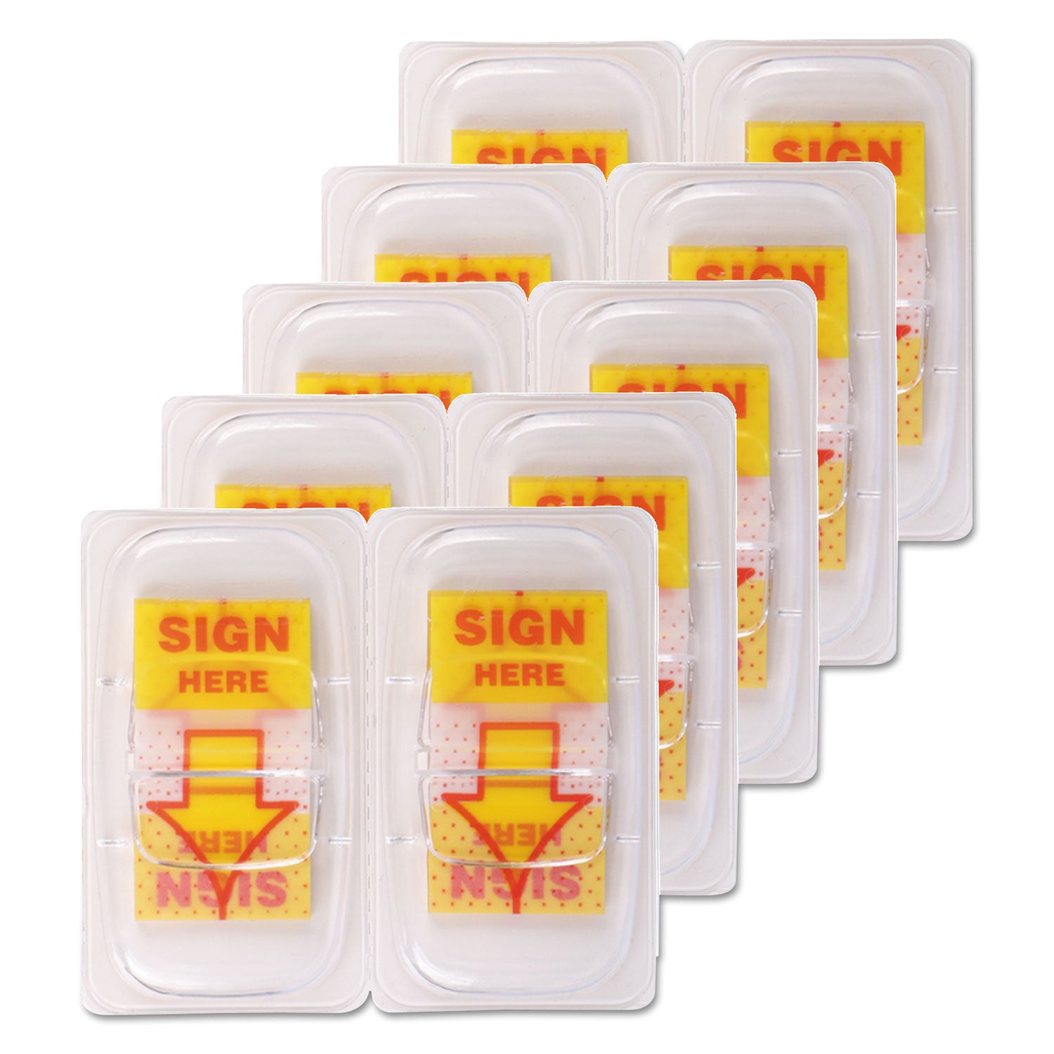 deluxe-message-arrow-flags-sign-here-yellow-500-pack_unv99007 - 3