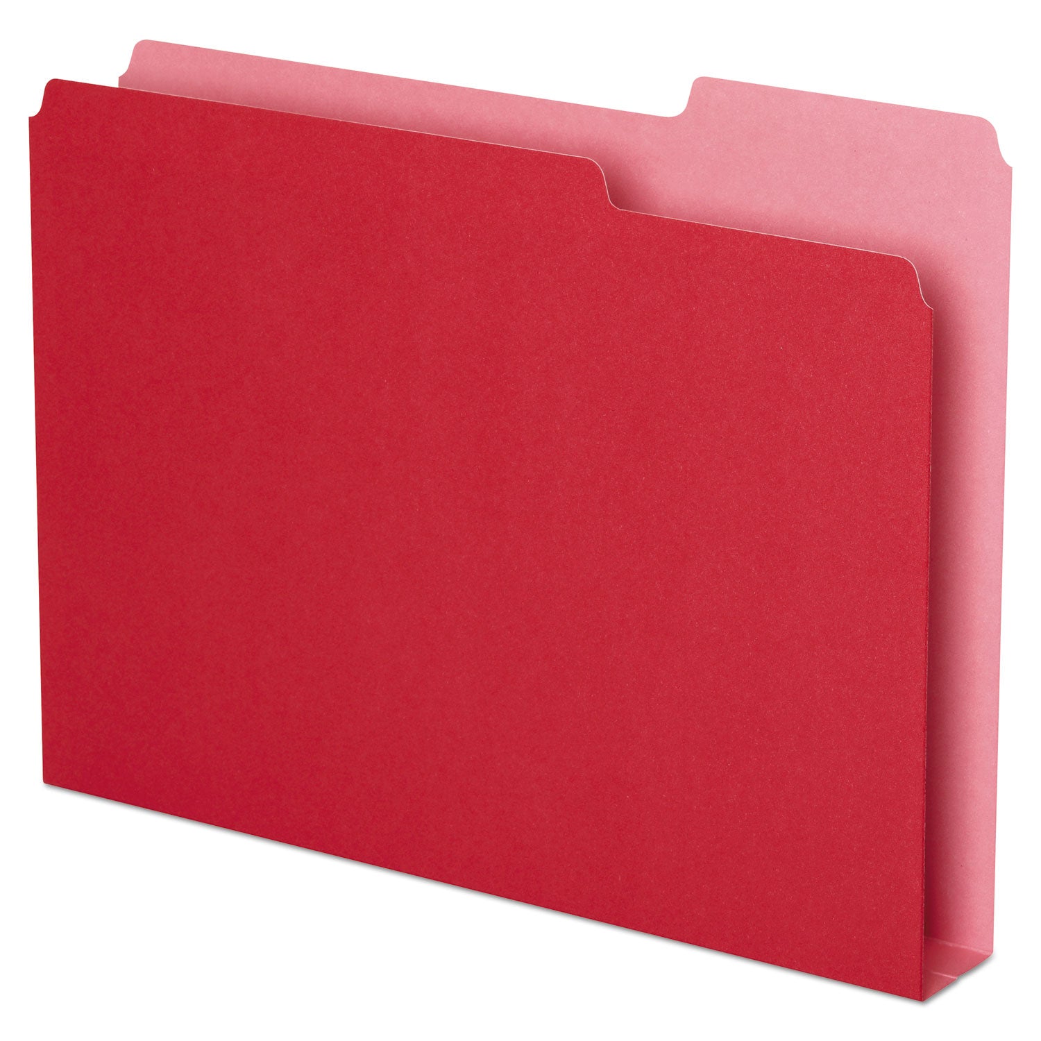 double-stuff-file-folders-1-3-cut-tabs-assorted-letter-size-15-expansion-red-50-pack_pfx54454 - 1