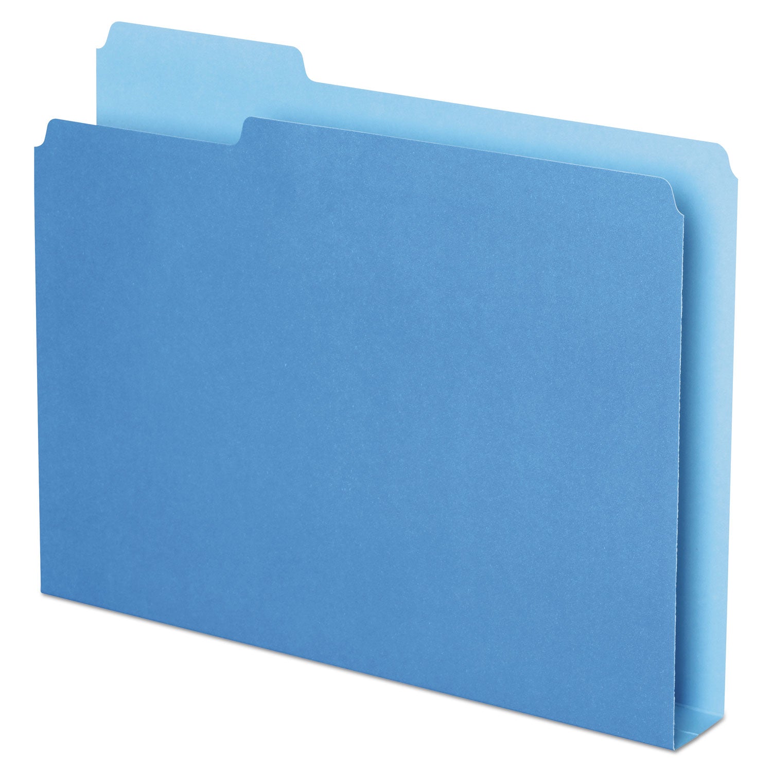 double-stuff-file-folders-1-3-cut-tabs-assorted-letter-size-15-expansion-blue-50-pack_pfx54455 - 1