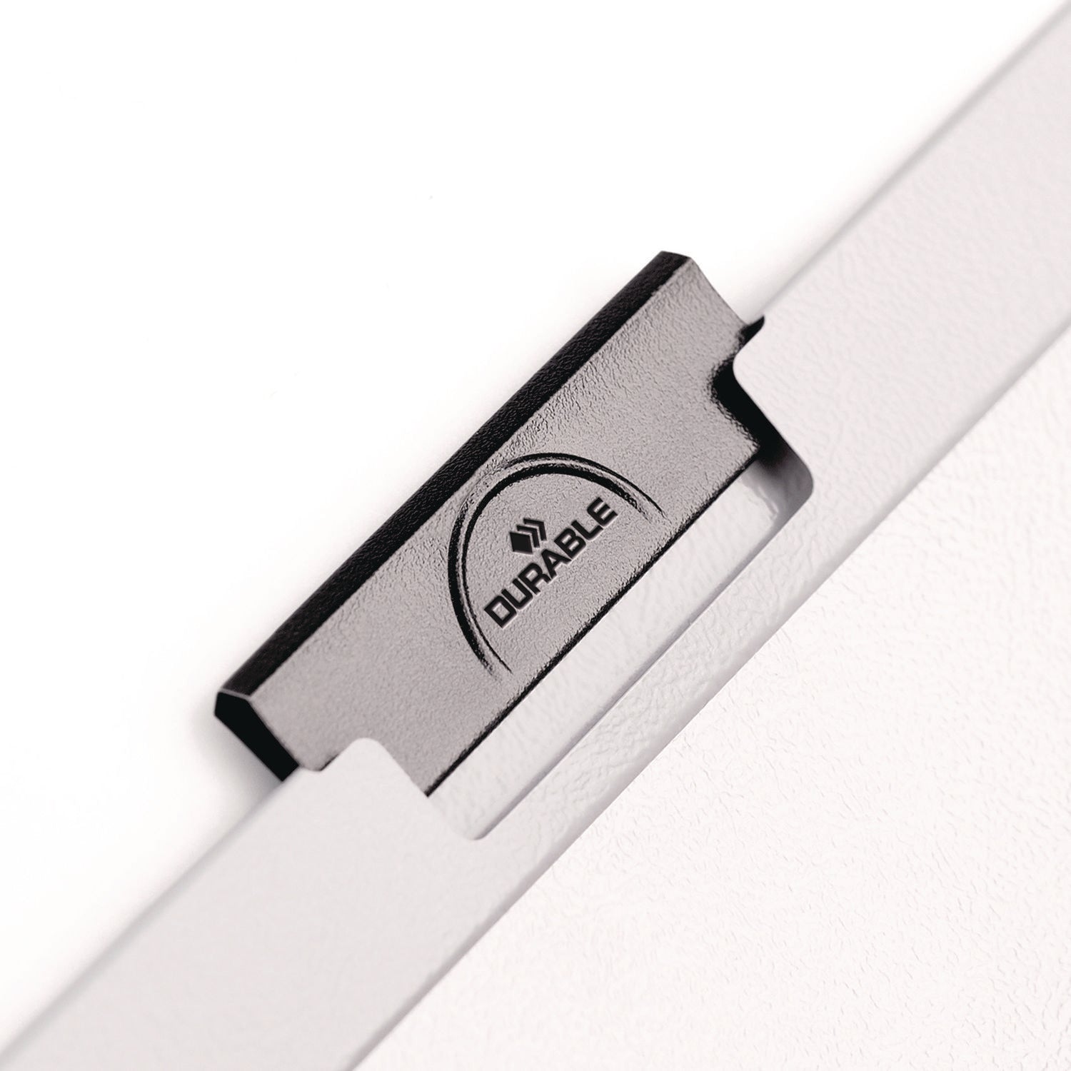 DuraClip Report Cover, Clip Fastener, 8.5 x 11, Clear/Black, 25/Box