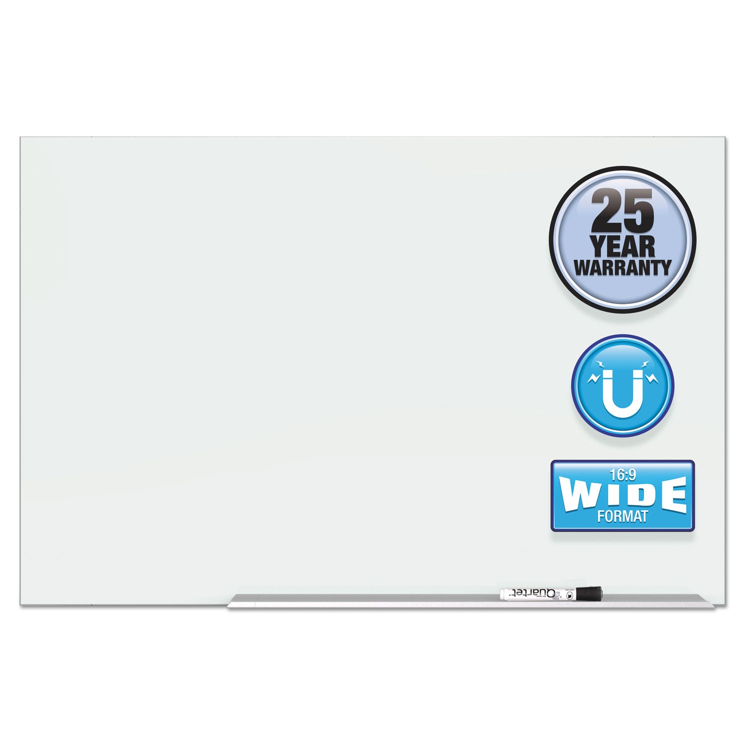 element-framed-magnetic-glass-dry-erase-boards-74-x-42-white-surface-silver-aluminum-frame_qrtg7442e - 2