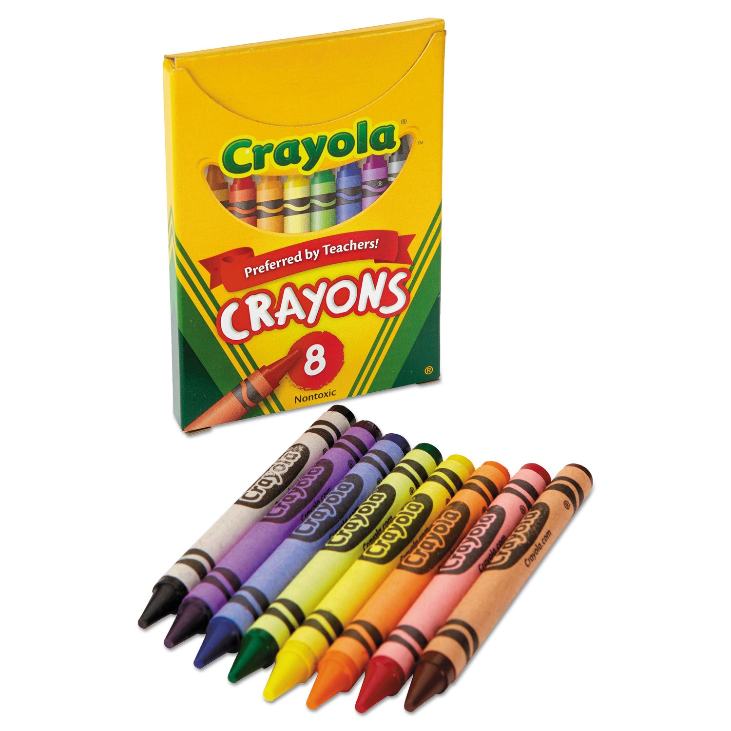 Classic Color Crayons, Tuck Box, 8 Colors - 