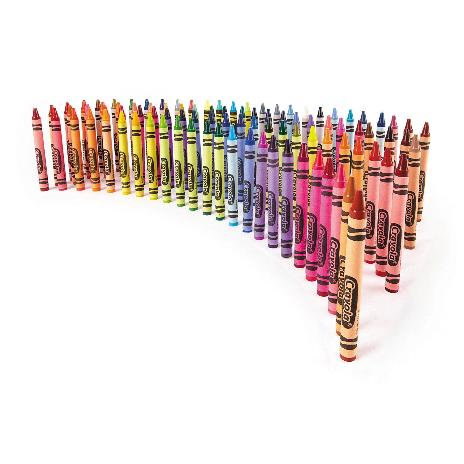 Classic Color Crayons in Flip-Top Pack with Sharpener, 96 Colors/Pack - 