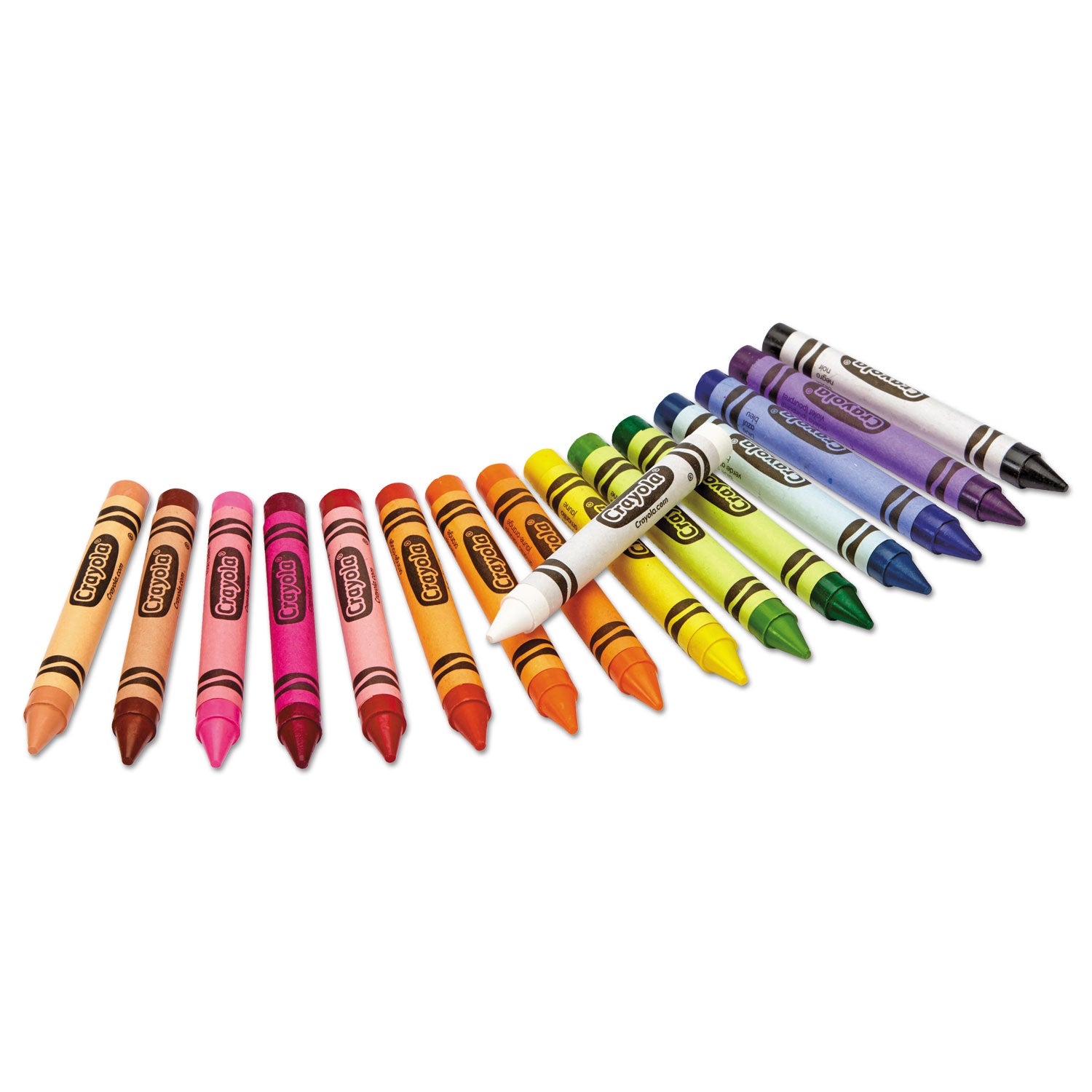 Large Crayons, Lift Lid Box, 16 Colors/Box - 