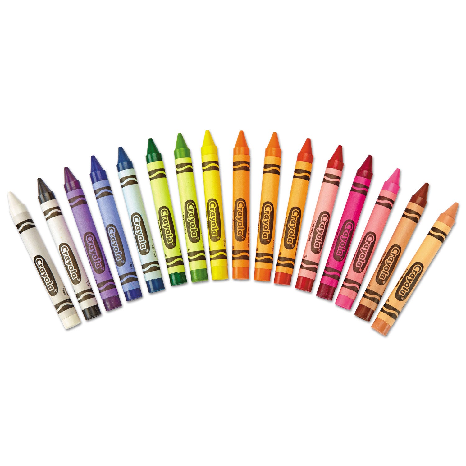 Large Crayons, Lift Lid Box, 16 Colors/Box - 