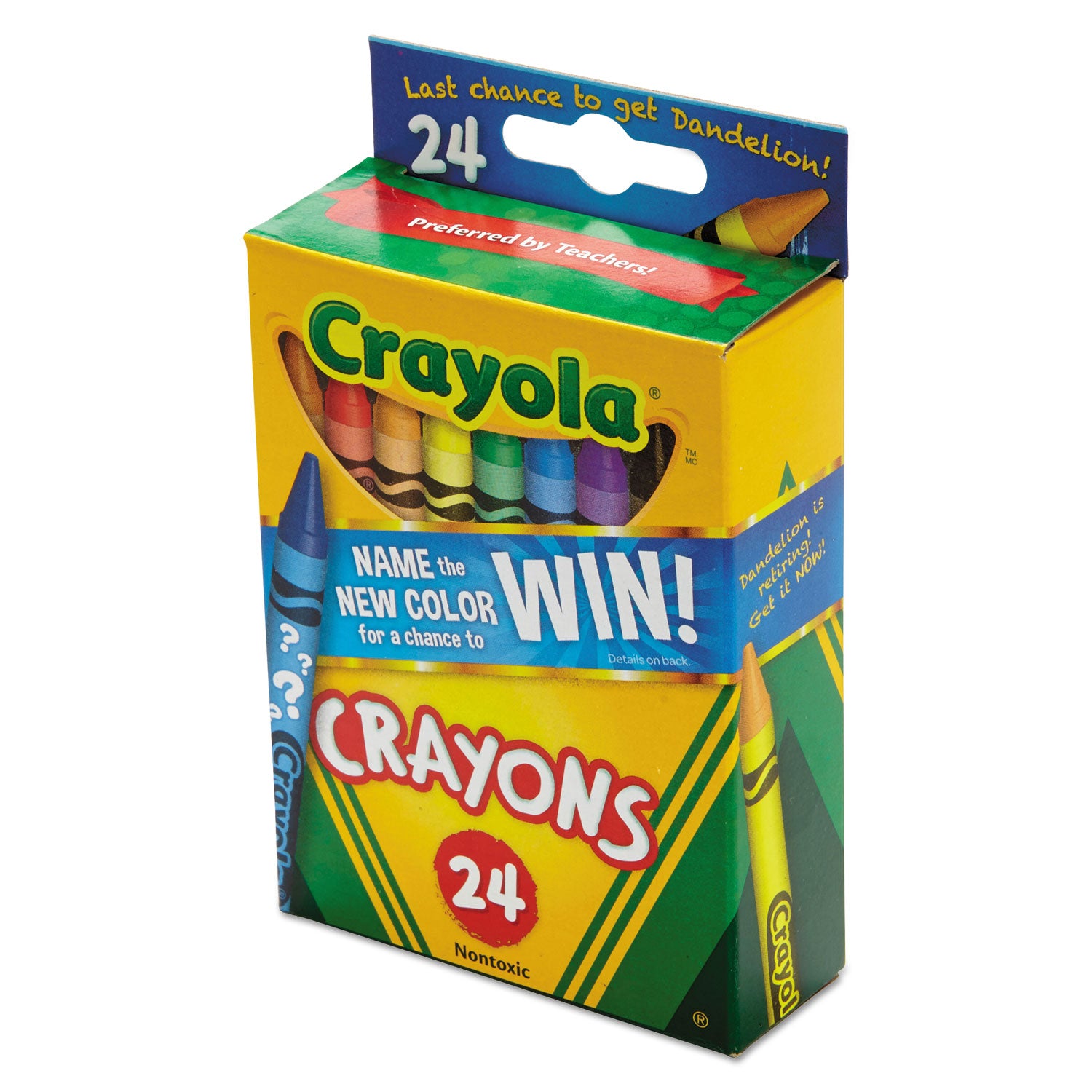 Classic Color Crayons, Peggable Retail Pack, 24 Colors/Pack - 